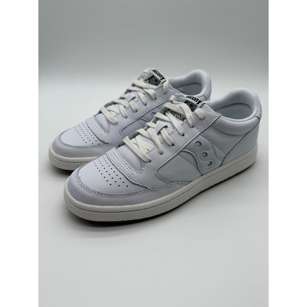 Saucony Jazz Court Men's Size 6White Leather Low Top Gently Used 0045
